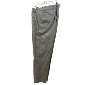 Tommy Hilfiger Mens Tan Chino Pants Straight Leg Khakis 42x34 Solid Cotton Twill